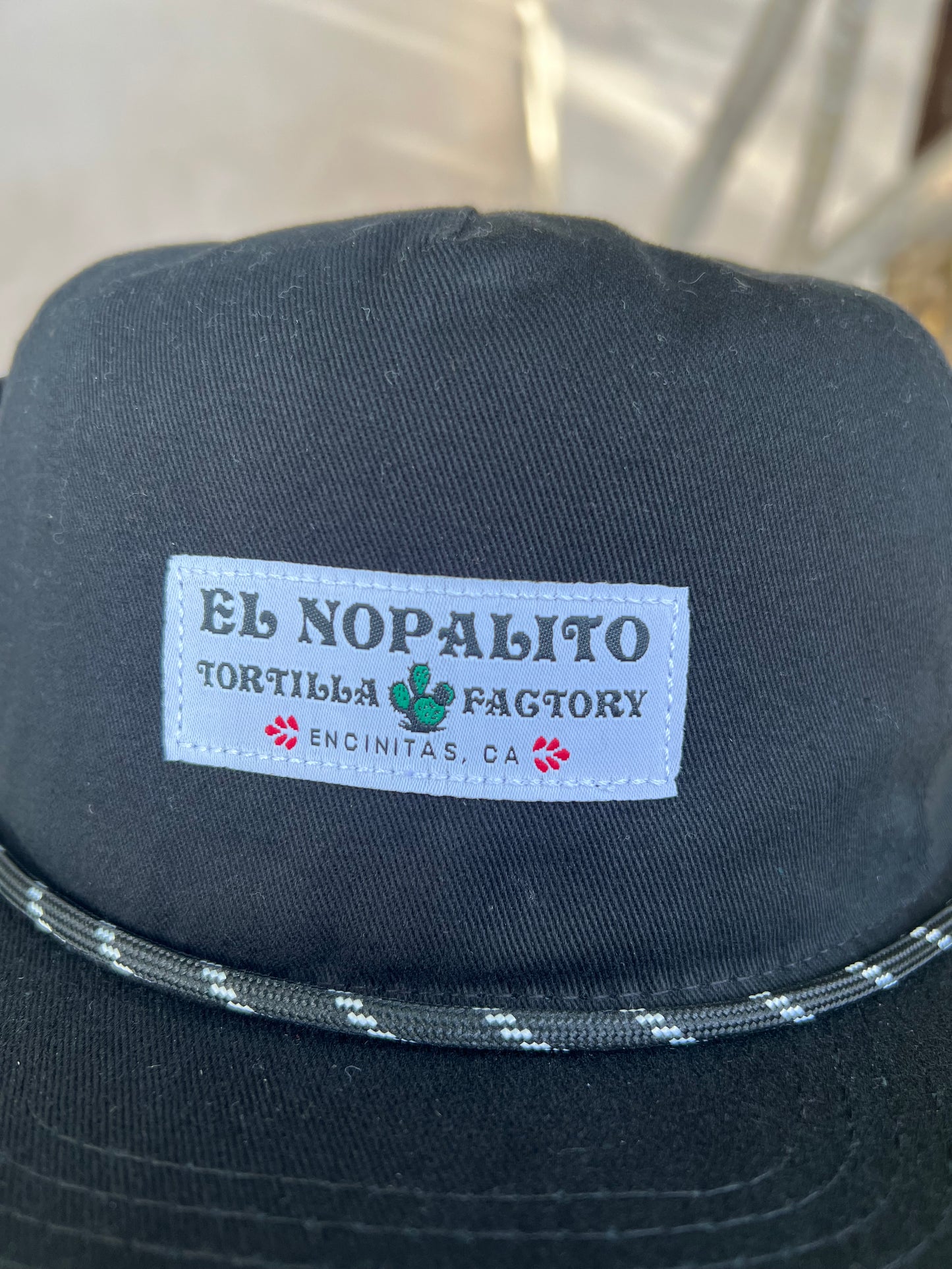 Adult Snapback Hat with Text Patch