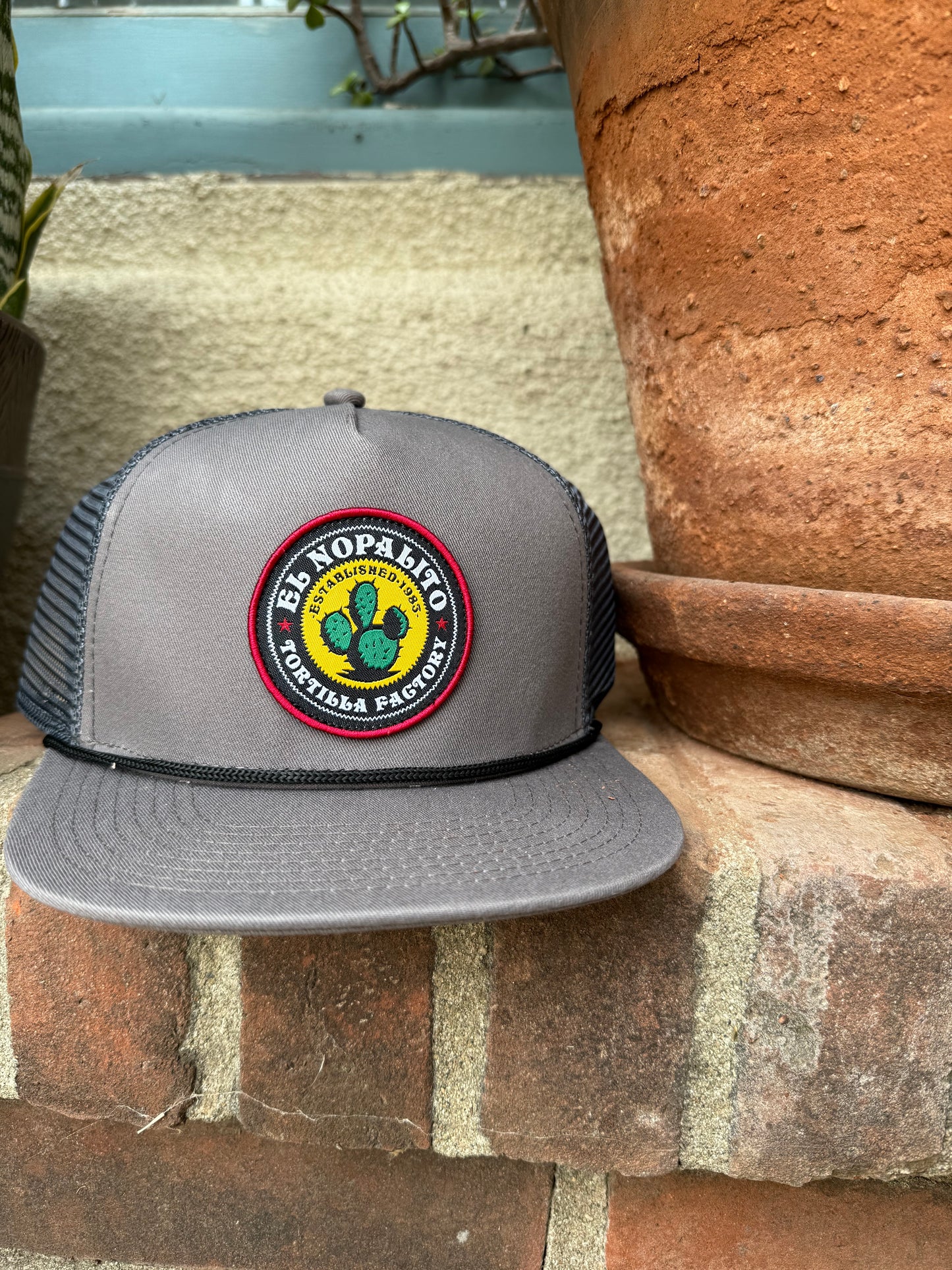 Adult SnapBack hat in charcoal