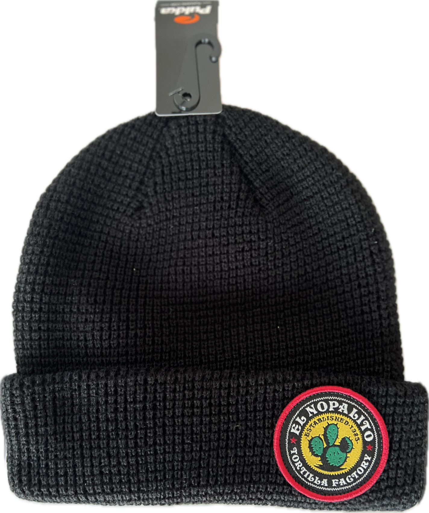 El Nop Patch Waffle Knit Beanie - Adult