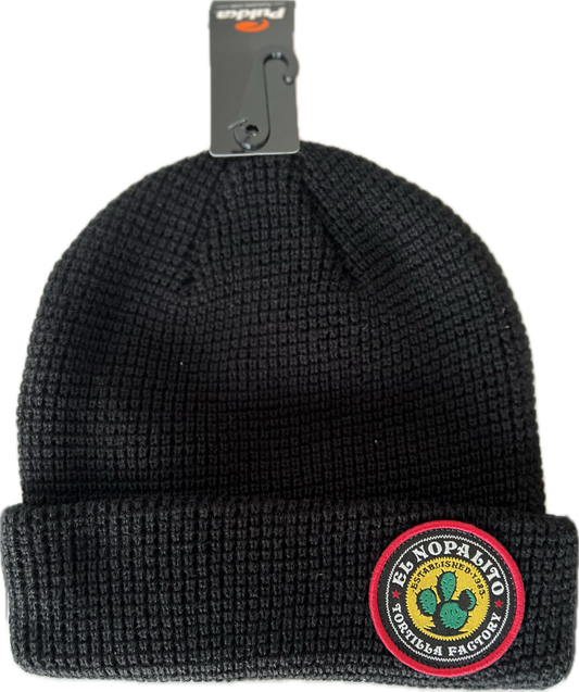 El Nop Patch Waffle Knit Beanie - Adult