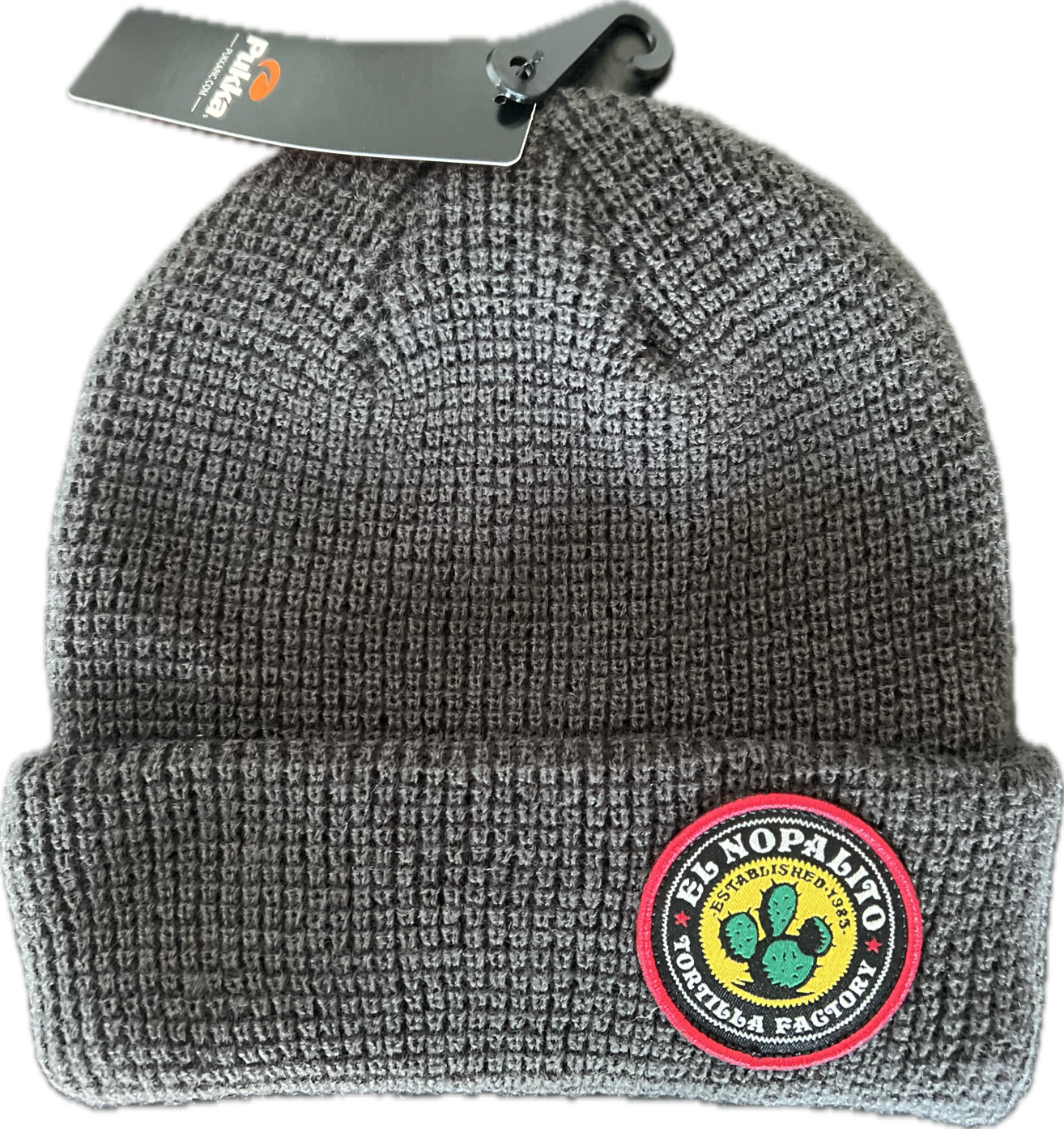 El Nop Patch Waffle Knit Beanie - Adult